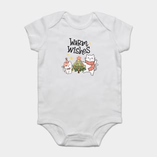 Warm Wishes Cat Baby Bodysuit